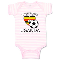 Baby Clothes Future Soccer Player Uganda Future Baby Bodysuits Boy & Girl Cotton