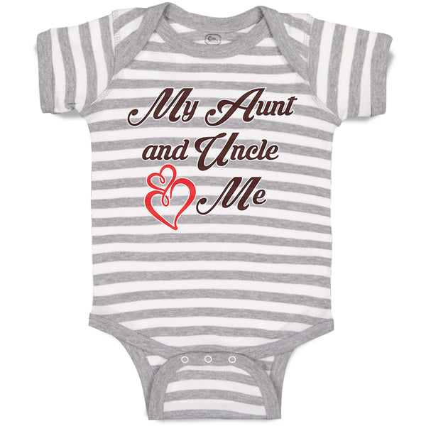 Baby Clothes My Aunt and Uncle Love Me Funny Baby Bodysuits Boy & Girl Cotton