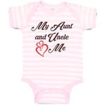 Baby Clothes My Aunt and Uncle Love Me Funny Baby Bodysuits Boy & Girl Cotton