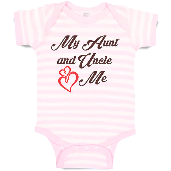 Baby Clothes My Aunt and Uncle Love Me Funny Baby Bodysuits Boy & Girl Cotton