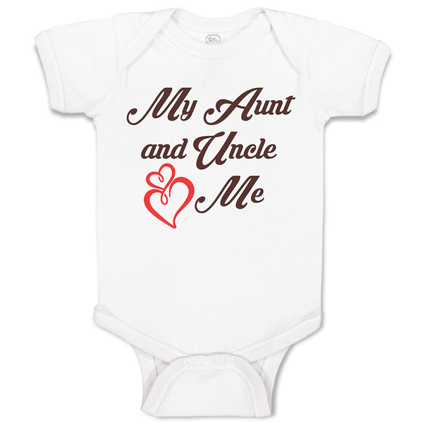 Baby Clothes My Aunt and Uncle Love Me Funny Baby Bodysuits Boy & Girl Cotton