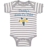 Baby Clothes Daddy's Little Co-Pilot Dad Father's Day Western Baby Bodysuits