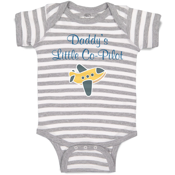 Baby Clothes Daddy's Little Co-Pilot Dad Father's Day Western Baby Bodysuits