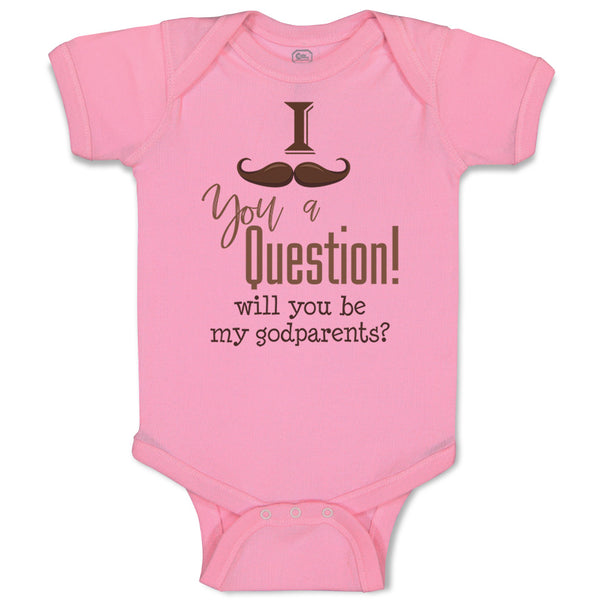 Baby Clothes I Mustache You A Question Be Godparent Baby Announcement A Cotton