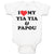 Baby Clothes I Love My Yia Yia and Papou Grandparents Baby Bodysuits Cotton