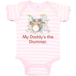 Baby Clothes My Daddy's The Drummer Dad Father's Day Baby Bodysuits Cotton
