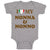 Baby Clothes I Heart My Nonna and Nonno Grandparents Baby Bodysuits Cotton