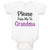 Baby Clothes Please Pass Me to Grandma Grandmother A Baby Bodysuits Cotton