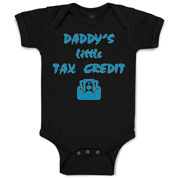 Baby Clothes Daddy's Little Tax Credit Dad Father's Day Baby Bodysuits Cotton