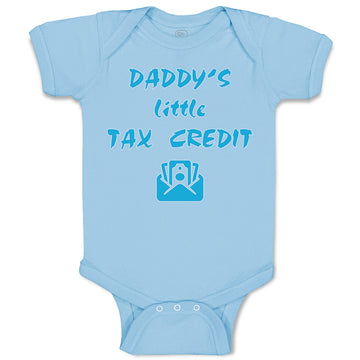 Baby Clothes Daddy's Little Tax Credit Dad Father's Day Baby Bodysuits Cotton
