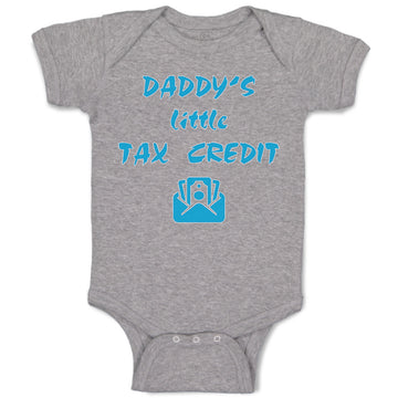 Baby Clothes Daddy's Little Tax Credit Dad Father's Day Baby Bodysuits Cotton