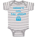 Baby Clothes Daddy's Little Tax Credit Dad Father's Day Baby Bodysuits Cotton