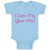 Baby Clothes I Love My Glam - Ma! Grandmother Grandma Baby Bodysuits Cotton