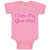 Baby Clothes I Love My Glam - Ma! Grandmother Grandma Baby Bodysuits Cotton