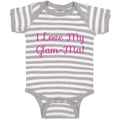 Baby Clothes I Love My Glam - Ma! Grandmother Grandma Baby Bodysuits Cotton