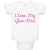 Baby Clothes I Love My Glam - Ma! Grandmother Grandma Baby Bodysuits Cotton