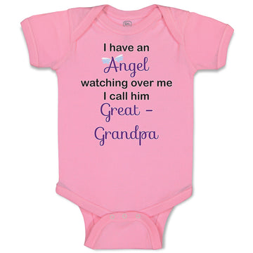 Baby Clothes I Have An Angel Watching over Me. I Call Him Great Grandpa Cotton