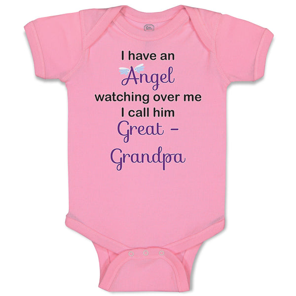 Baby Clothes I Have An Angel Watching over Me. I Call Him Great Grandpa Cotton