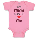 Baby Clothes My Mimi Loves Me Grandma Grandmother Baby Bodysuits Cotton