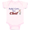 Baby Clothes Daddy's Little Sous Chef Cooking Dad Father's Day Baby Bodysuits