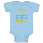 Baby Clothes I Get My Muscles from My Uncle A Family & Friends Uncle Cotton