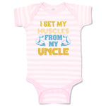 Baby Clothes I Get My Muscles from My Uncle A Family & Friends Uncle Cotton