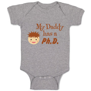 Baby Clothes My Daddy Has A Phd Scientist Doctor Dad Father's Day Baby Bodysuits