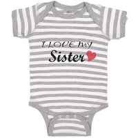 Baby Clothes I Love My Sister Baby Bodysuits Boy & Girl Newborn Clothes Cotton