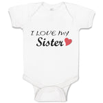 Baby Clothes I Love My Sister Baby Bodysuits Boy & Girl Newborn Clothes Cotton