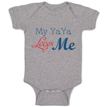 Baby Clothes My Yaya Loves Me Grandmother Grandma Baby Bodysuits Cotton