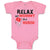 Baby Clothes Relax My Mommy Is A Nurse Baby Bodysuits Boy & Girl Cotton