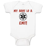 Baby Clothes My Aunt Is A Emt! Paramedic Baby Bodysuits Boy & Girl Cotton