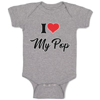 Baby Clothes I Love My Pop Dad Father's Day Baby Bodysuits Boy & Girl Cotton