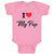 Baby Clothes I Love My Pop Dad Father's Day Baby Bodysuits Boy & Girl Cotton