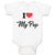 Baby Clothes I Love My Pop Dad Father's Day Baby Bodysuits Boy & Girl Cotton