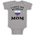 Baby Clothes I Love My Russian Mom Mothers Baby Bodysuits Boy & Girl Cotton