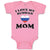 Baby Clothes I Love My Russian Mom Mothers Baby Bodysuits Boy & Girl Cotton