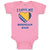 Baby Clothes I Love My Bosnian Dad Father's Day Baby Bodysuits Boy & Girl Cotton