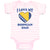 Baby Clothes I Love My Bosnian Dad Father's Day Baby Bodysuits Boy & Girl Cotton