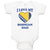 Baby Clothes I Love My Bosnian Dad Father's Day Baby Bodysuits Boy & Girl Cotton