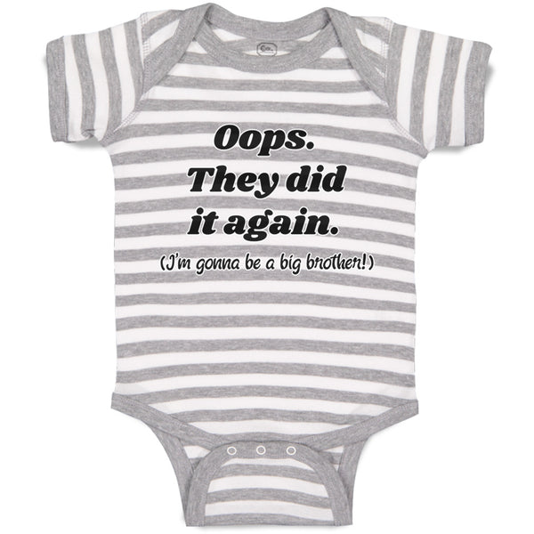 Baby Clothes They Did It Again Gonna Be A Big Brother! Pregnancy Announcement
