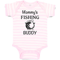Baby Clothes Mommy's Fishing Buddy Mom Mothers Baby Bodysuits Boy & Girl Cotton