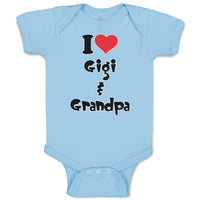 Baby Clothes I Love My Gigi and Grandpa Grandparents Baby Bodysuits Cotton