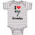 Baby Clothes I Love My Gigi and Grandpa Grandparents Baby Bodysuits Cotton