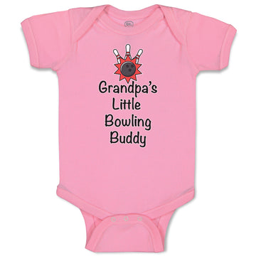 Baby Clothes Grandpa's Little Bowling Buddy Grandpa Grandfather Baby Bodysuits