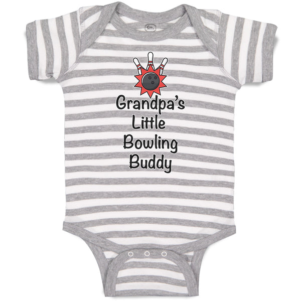 Baby Clothes Grandpa's Little Bowling Buddy Grandpa Grandfather Baby Bodysuits