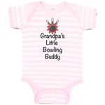 Baby Clothes Grandpa's Little Bowling Buddy Grandpa Grandfather Baby Bodysuits