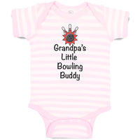 Baby Clothes Grandpa's Little Bowling Buddy Grandpa Grandfather Baby Bodysuits