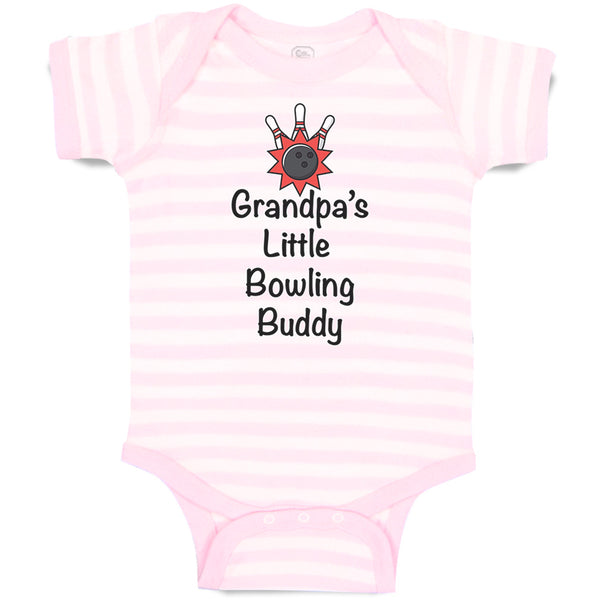 Baby Clothes Grandpa's Little Bowling Buddy Grandpa Grandfather Baby Bodysuits