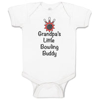 Baby Clothes Grandpa's Little Bowling Buddy Grandpa Grandfather Baby Bodysuits